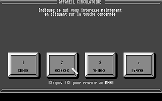 Bases de l'Anatomie (Les) atari screenshot